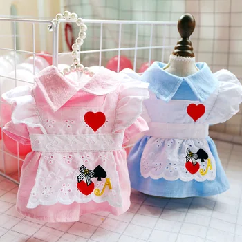 

PETCIRCLE Dog Puppy Clothes Alice Princess Dress Pet Cat For Small Dog Spring and summer Pet Cute Costume Dress Cloth Dog Skirt