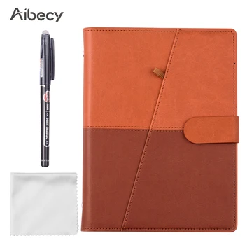 

Aibecy Erasable Reusable Smart Notebook Hardcover Writing Journal Loose-leaf PU Leather Note Book Wet Hot Erase A5 Size 50 Sheet