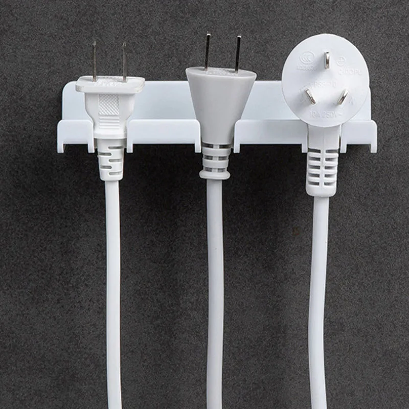 

New Multifunctional Bracket Wire Plug Storage Toothbrush Key Hooks Phone Holder Save Place Household Necessities
