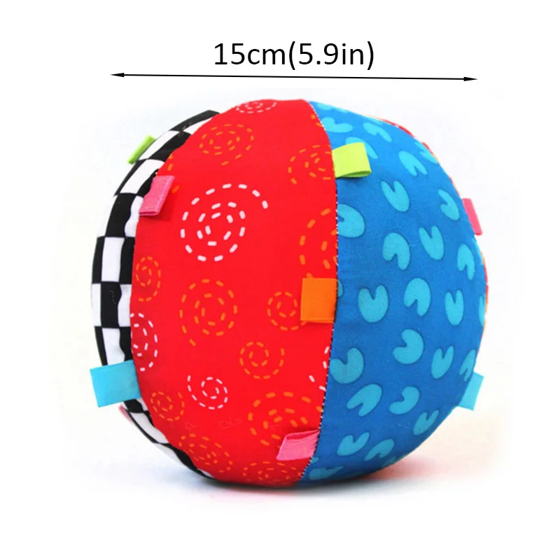 Детские игрушки для детей, мягкие плюшевые подвижные игрушки с животным мячом со звуком, погремушка для младенцев, бодибилдинг, мяч, игрушки для 0-12 месяцев - Цвет: Style 4
