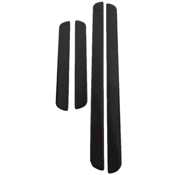 

4Pcs Carbon Fiber New External Door Threshold Bar Pedal Cover Trim Fit for A u d i A4 B8 A5 2009-2016