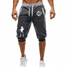 Летние новые мужские Шорты повседневные шорты модные спортивные штаны с принтом Dragon Ball Goku для фитнеса, шорты для бега