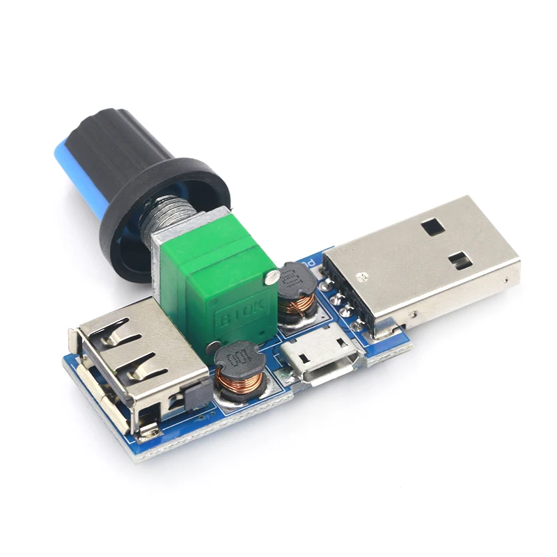 Мини вентилятор USB регулятор скорости ветра громкости воздуха охлаждение