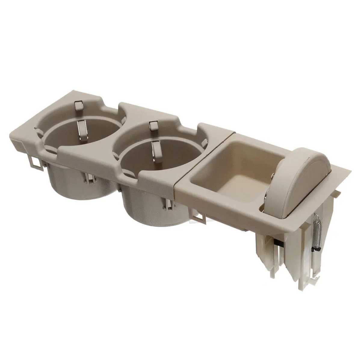 

high quality material Beige Front Center Console Drink Cup Holder Tray Box for 99-06 BMW E46 3 Series