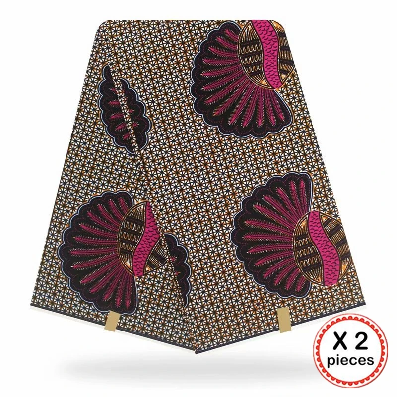 Африканская ткань с восковым принтом, хлопковая ткань для шитья, Анкара, африканская ткань, 12 ярдов, Нигерия, Гана, свадебная одежда, платье 91706