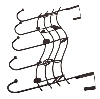 

Musical Score Door Hanger, Musical notes Metal Door Back Coat Clothes Towel Strage Hanger With 5 Hooks
