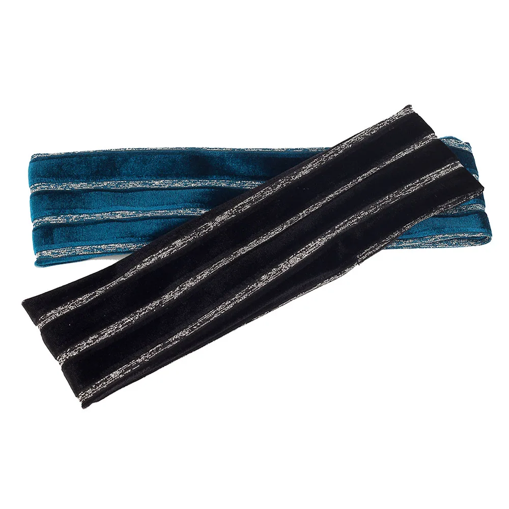 Geebro Женская Повседневная богемная повязка тюрбан мягкие бархатные эластичные повязки женские аксессуары для волос для девочек