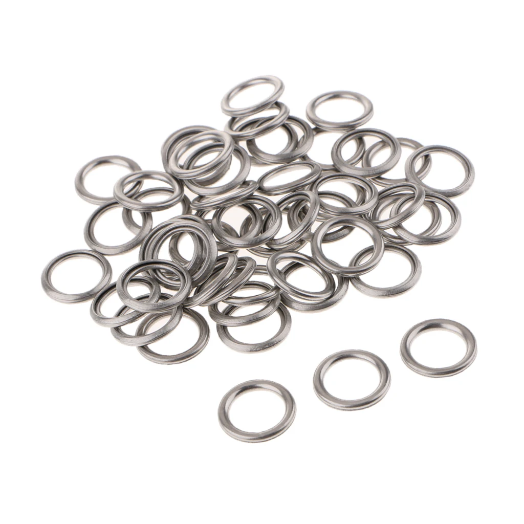 50x M12 Transmission Fluid Drain Plug Crush Washer for Toyota 4Runner Corolla, Replacement for the Part #35178-30010