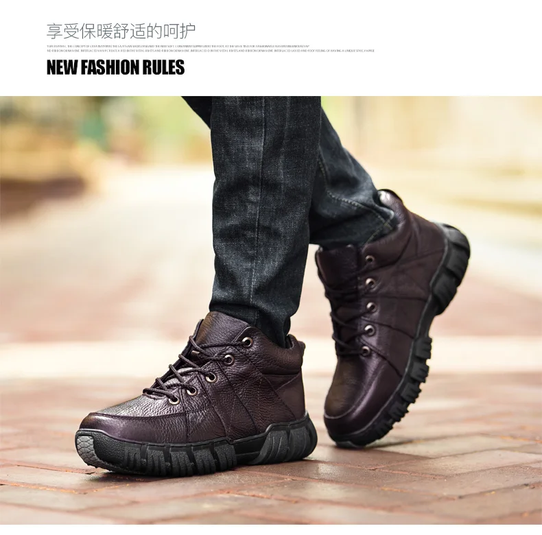 Sapatos masculino; Роскошные брендовые оксфорды; Мужская обувь; повседневная обувь из натуральной кожи; зимние плюшевые ботинки для мужчин; zapatillas hombre VII