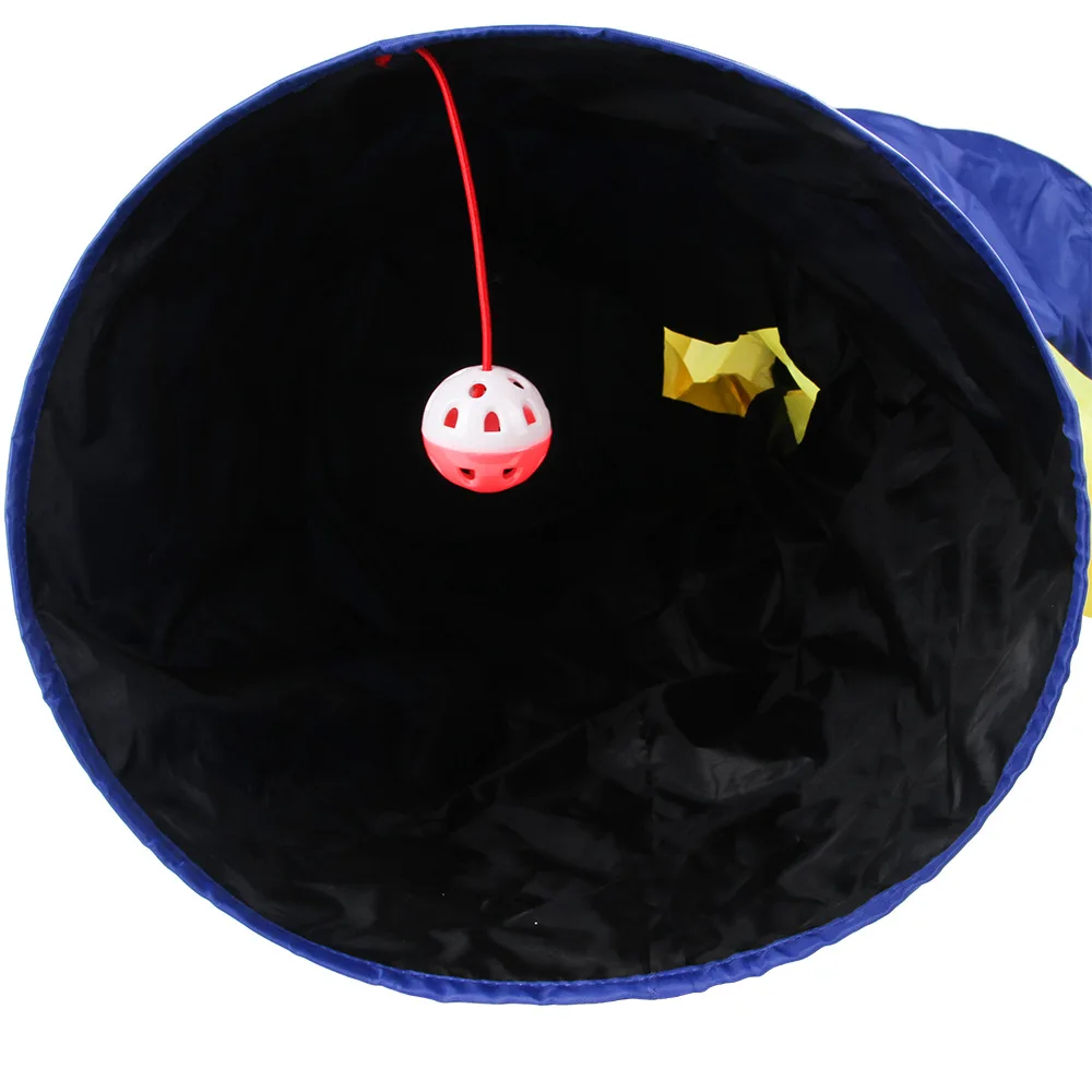 Креативная новая игрушка для домашней кошки, чтобы решить рифленую бумагу, три канала, головоломка, кошка, дрель, бочонок, может метать канал
