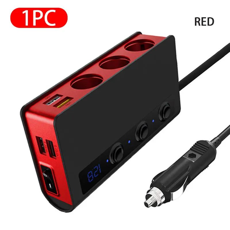 Compre 180w Carga Rápida 3.0 Adaptador De Isqueiro 12v/24v Carregador De  Carro 4 Portas Usb 3 Soquete Carro Isqueiro Divisor Carregador e Carregador  De Carro de China por grosso por 7.5 USD