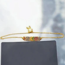 Дизайнерские Модные 925 пробы серебряные украшения 3а кубический цирконий вечерние регулируемые браслеты