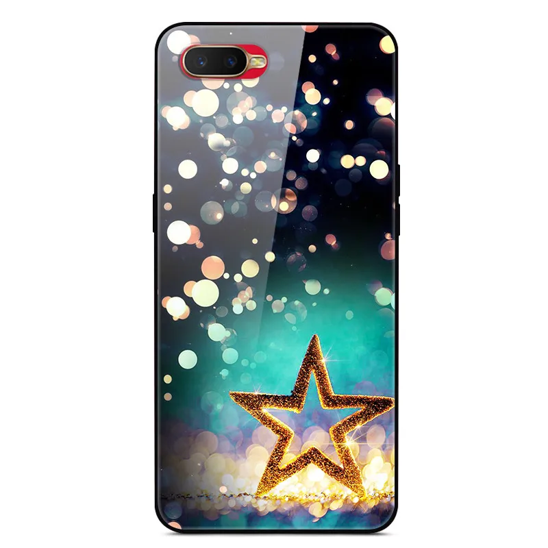 Enhanced Painted Tempered Glass Back Cover - Hard Protective Phone Case