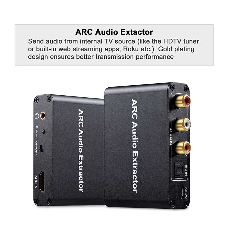 HDMI ARC аудио адаптер, HDMI аудио экстрактор ARC в оптический TOSLINK SPDIF коаксиальный+ аналоговый 3,5 мм L/R стерео аудио конвертер(Mos