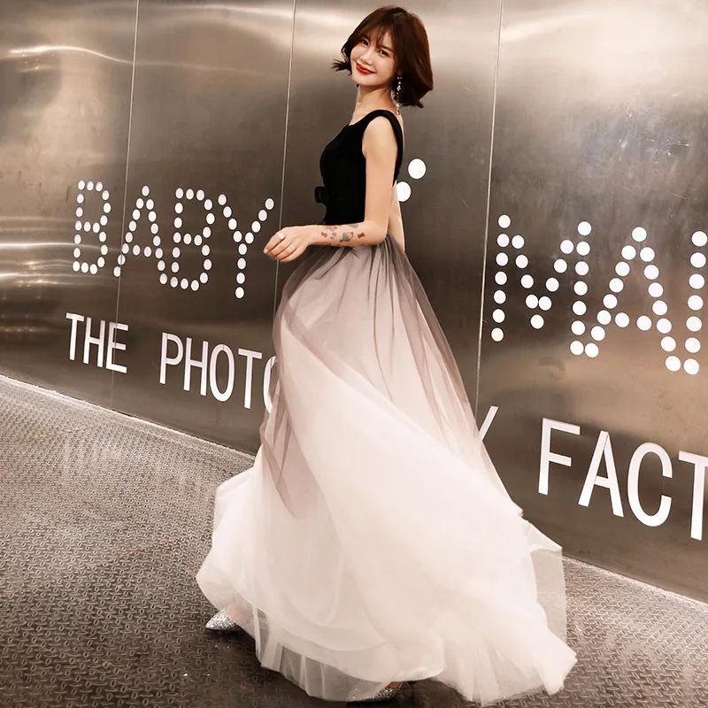 

2020 Vestido De Gala Dinner Party Evening Dress Female 2020 New Sexy Style Long Noble Temperament Show Thin Celebrity