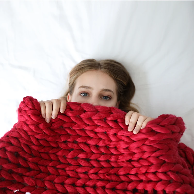 Горячая Распродажа супертолстая шерстяная пряжа объемная большая для ручного