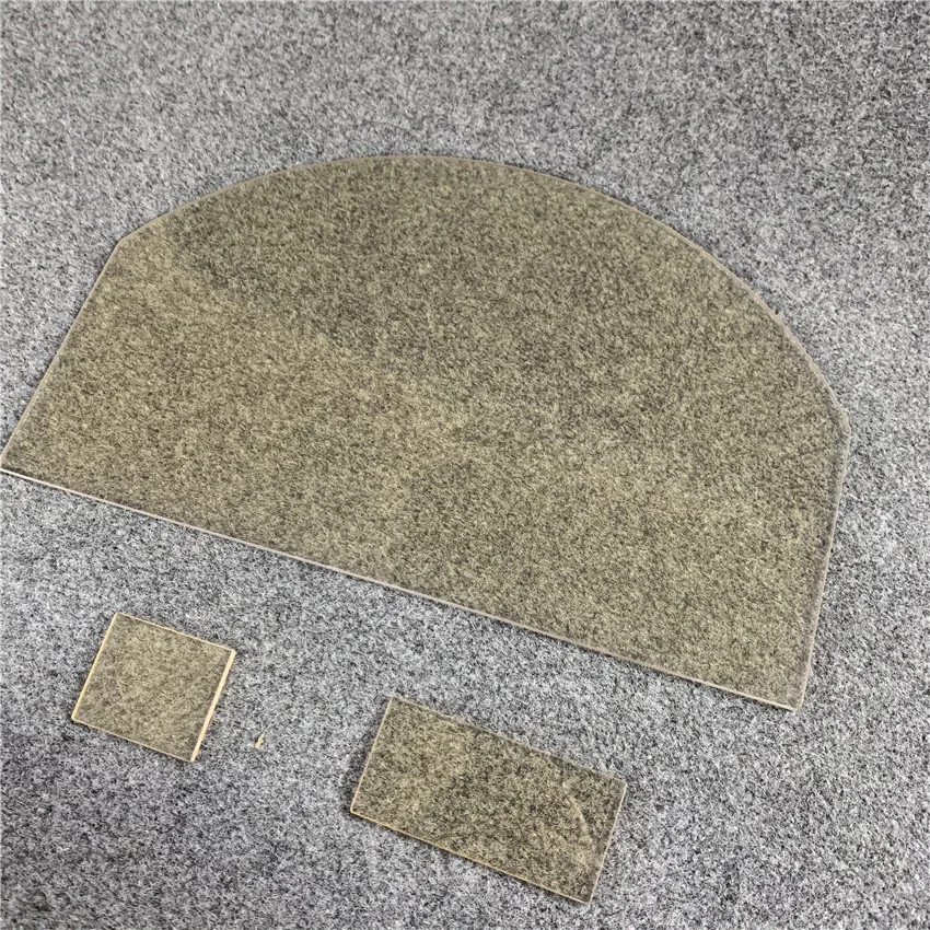50X80mm Fireplace with High Temperature Glass 1000 Degrees Brown High Temperature Resistant Ceramic Glass Transparent Microcry