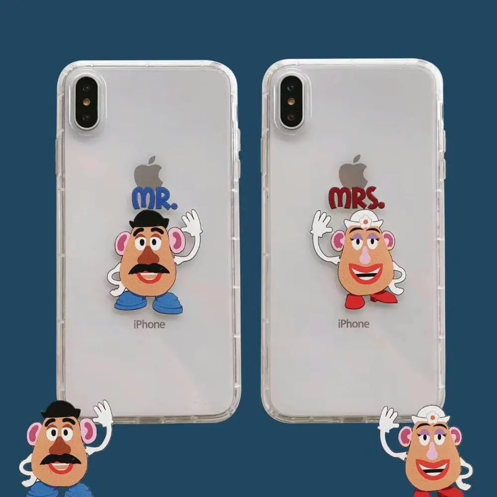

Funda New Cartoon MR Tomato Clear Soft TPU Iphone 11 Case Cute Mrs Tomato Iphone 11 Pro Max Back Cover X XS 6S 7 8 Plus 11 Pro
