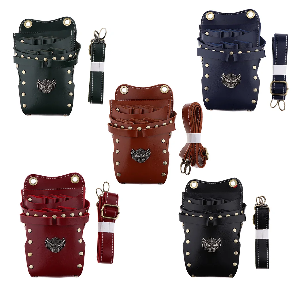 

Professional Barbers Hair Stylists Shears Combs Brushes Haircut Tools Holster Scissors Holder Pouch Hairdresser Organizer Bag