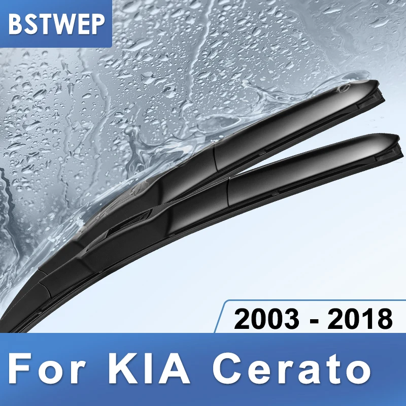 BSTWEP Hybrid Wiper Blades for KIA Cerato Fit Hook Arms Model Year from