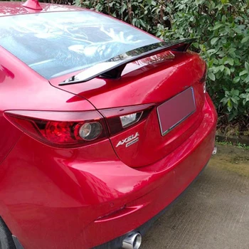 

for universal spoiler car tail mazda 3 14-19 High quality ABS carbon fiber GT spoiler M3 four-door saloon rear wing accessories