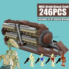 Nova estrela filme série espacial guerras batalha transporte batalha droid pelotão ataque artesanato blocos de construção tijolos crianças brinquedos