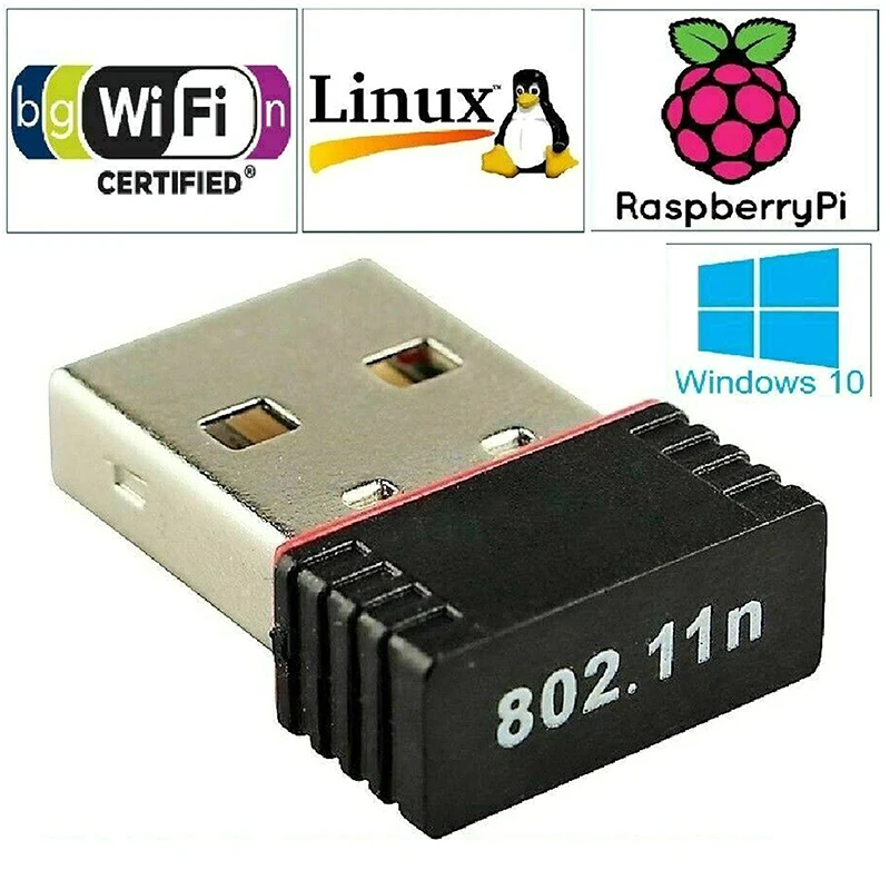 

Mini USB WiFi WLAN Wireless Network Adapter 802.11 Dongle Wifi Receiver