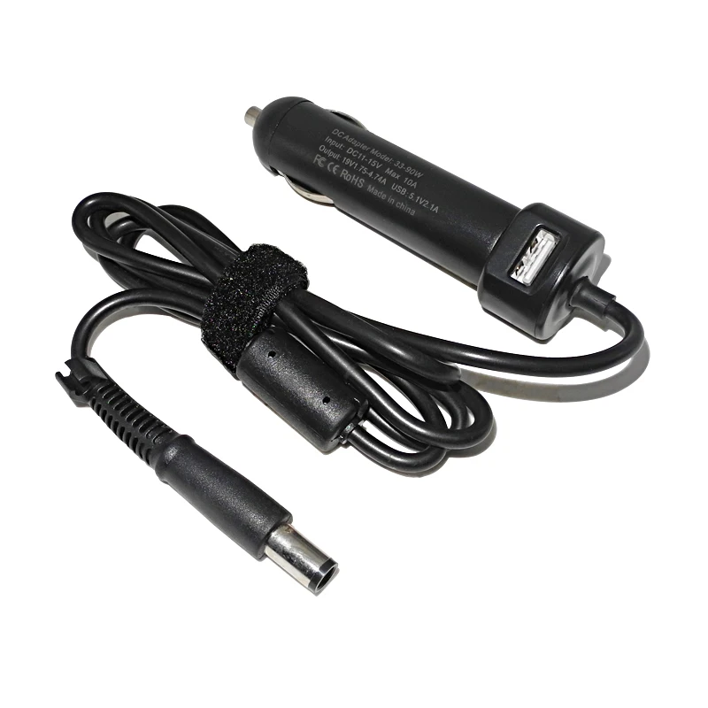 19V 4.74A 90W Laptop Car Charger Dc Power Adapter for Hp Elitebook