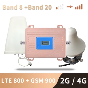 

Band 20 Band 8 Europe LTE 800 900 Mhz Signal Booster LTE 800 GSM 900 Cellular Signal Repeater 2G 3G 4G Dual Band LTE Amplifier