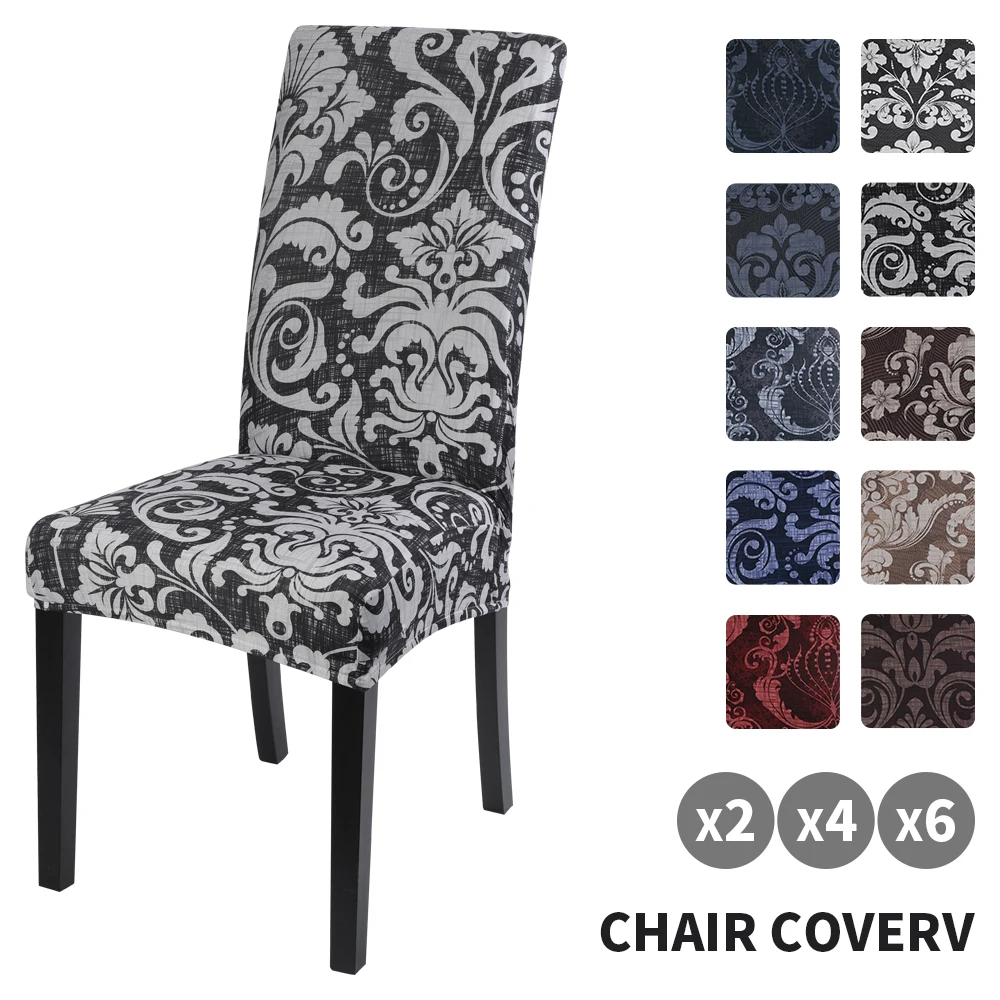 1pc Elastic Seat Chair Covers Dining Room Big Cover Furniture Protector Home Stretch European Court Style Slipcovers | Дом и сад