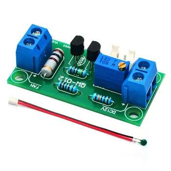 

Temperature Control Fan Module Fan Temperature Control Board Cabinet Fan Governor DC 12V Fan Temperature Control Board