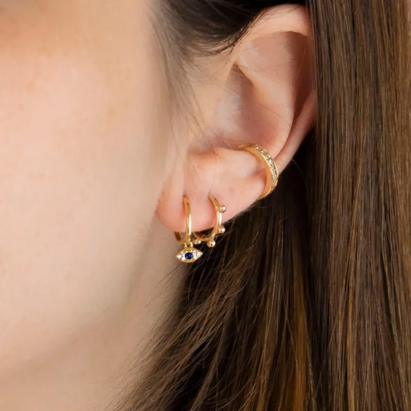 

Korean Delicate Round clip Earring 100% 925 Sterling Silver Small Beads Earrings for Women ear clip Jewelry Girls Female Gifts