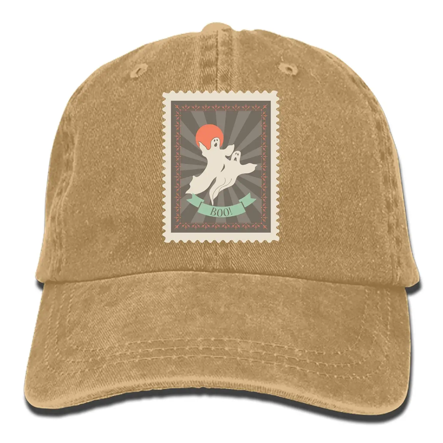 Джинсовая бейсболка с привидениями для взрослых и Пап