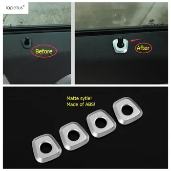 

Lapetus Accessories For BMW X1 F48 2016 - 2020 ABS Matte Window Door Pin Lock Pin Knob Button Ring Molding Cover Kit Trim