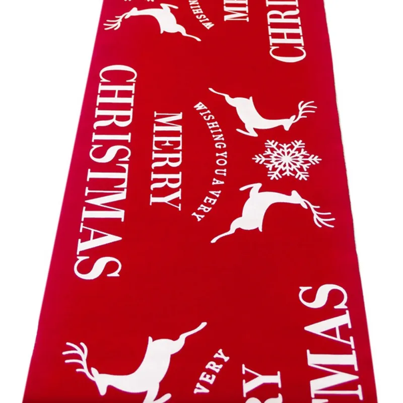 Рождественские скатерти с изображением оленя, вечерние украшения для стола для дома, вечерние скатерти