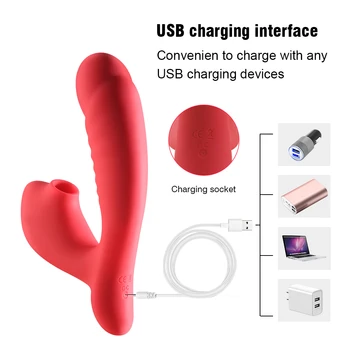 Wearable Clitoris Sucker Dildo Vibrator for Woman Vibrator Oral Blowjob Clit Stimulator Vagina Sucking Vibrators Erotic Sex Shop 4
