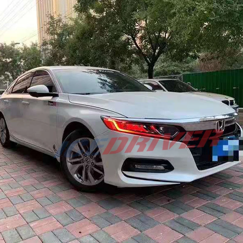 Icedriver для Honda Accord DRL RGB многоцветный светодиодный фонарь 10-го поколения дневные ходовые огни красный демон освещение для глаз лампа