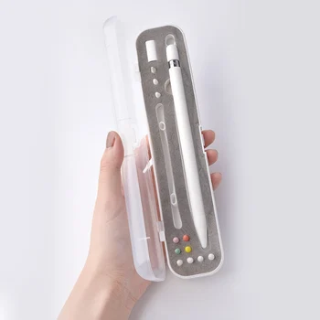 

Portable Clear Shockproof Travel Carrying Case Holder For Ipad Pencil Protective Box for Apple Pencil 1 2 Accessories hot sale