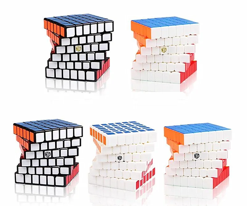 Qiyi X-MAN Shadow/Shadow M 6x6x6 Магнитный магический куб Qiyi 6x6 Магнитный скоростной куб Shadow M 6x6 cubo magico Магнитный 6х6 куб