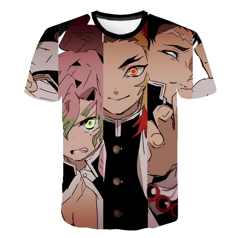 Demon Slayer: Kimetsu/Детская футболка с короткими рукавами Костюмы для костюмированной