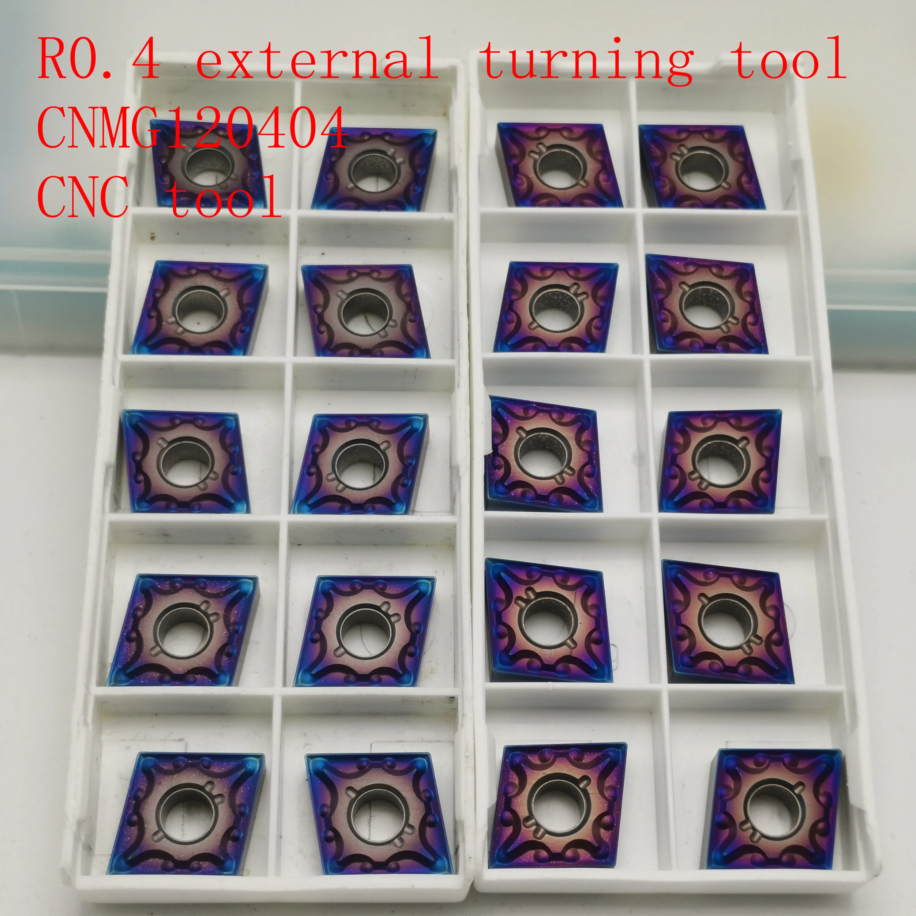 

Made in China CNMG120404 lathe tool, external turning tool R0.4 outer round finishing tool CNC lathe tool