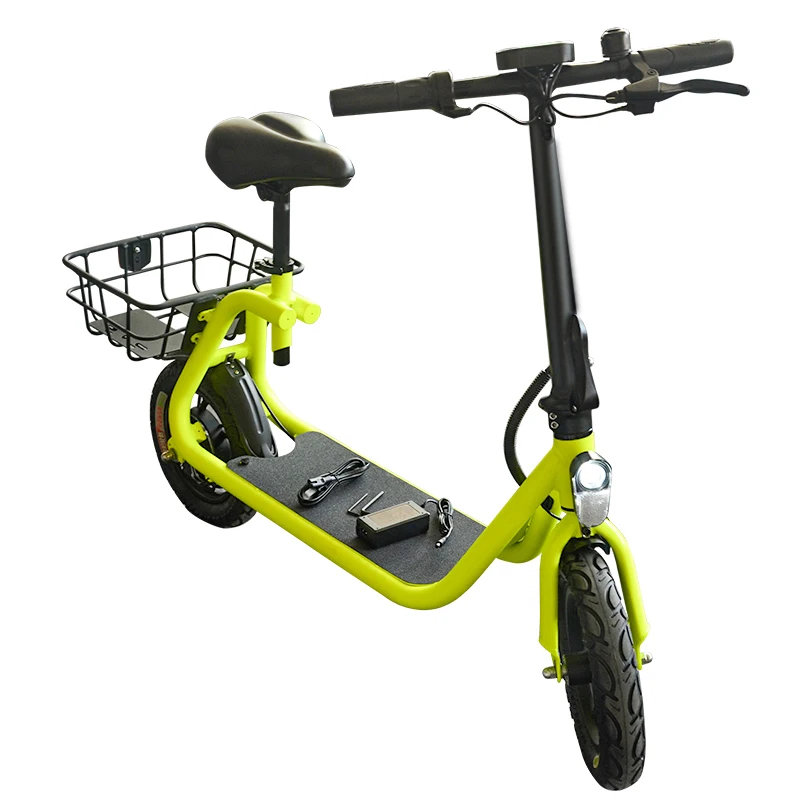 Cheap Daibot Adult Electric Scooter Car Two Wheel Electric Scooters With Child Seat 12 Inch 350W 36V Portable Electric Bike Two Seater 11