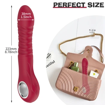 Telescopic Dildo Vibrator Sex Shop Intelligent Heating Penis Female Masturbator G-spot Vagina Stimulator Sex Toys for Couple 6