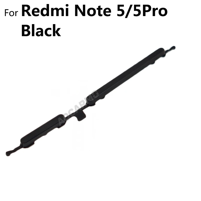 Power On/Off + Volume Up Down Switch Side Buttons Key Replacement Part For Xiaomi Redmi Note 5 / Note 5 Pro / 5A Phone Switch Key Phone Keyboard Parts