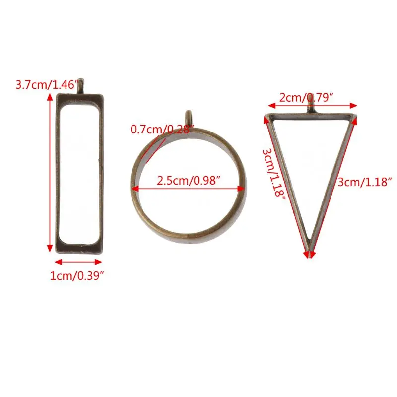 5 шт пустотелая рамка открытая задняя рамка Подвеска УФ Смола прессованный цветок Изготовление ювелирных изделий