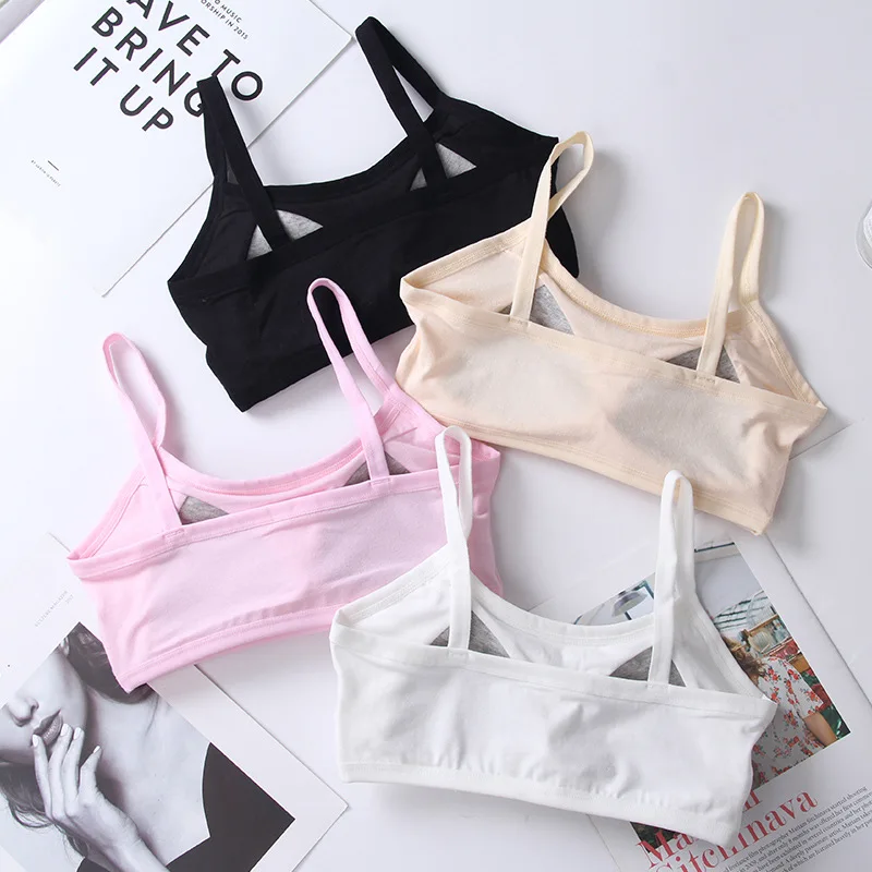 Teenage Girls Fashion Seamless Bra Young Student Training Bras Thin Cup  Comfortable Adjusted Kawaii Without Steel Ring Bralette - Bras - AliExpress