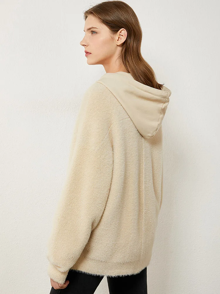 Amii Minimalism Winter Coat Women Fashion Hooded