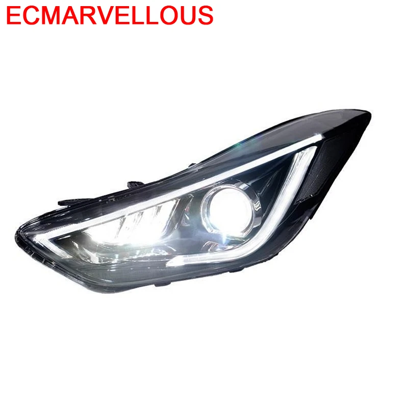 

Drl Automovil Auto Parts Cob Styling Led Daytime Running Side Turn Signal Headlights Car Lights Assembly FOR Hyundai Elantra