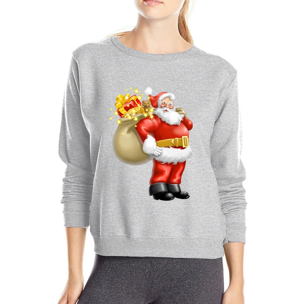 Merry Christmas, Женская толстовка, толстовки, забавная Толстовка с длинным рукавом, Санта рудолф, Женская толстовка с капюшоном, спортивная одежда