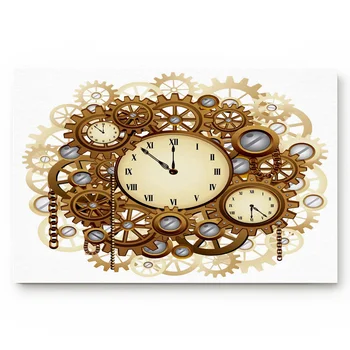

Clock Gear Steampunk Metal Bath Rugs Non-Slip Doormat Door Mat Bathroom Accessories